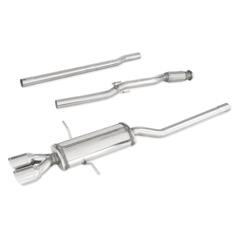 Cat Back Inoxcar Mini R56 2x76 Diametro 55mm - IC-CATBACMI86 - CATBACK.86 - 3661768861349