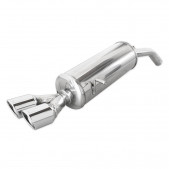 Inoxcar Stainless Steel Rear Exhaust / Muffler Peugeot 208 200CV After 2013 Outlet 2x80 X-Race