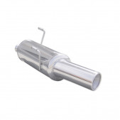 Terminal Echappement Inox Inoxcar Peugeot 206 CC 1.6 16v Après 2000 1x102mm