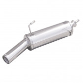 Terminal Echappement Inox Inoxcar Peugeot 206 CC 1.6 16v Après 2000 1x80mm