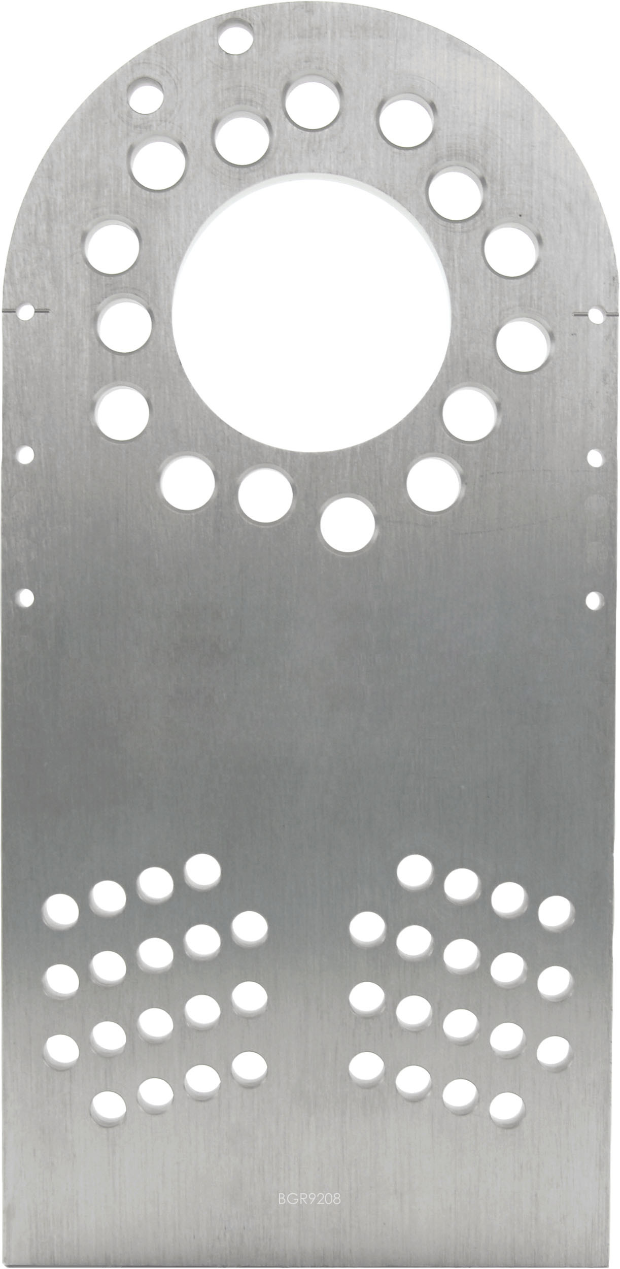Aluminum blank hub stand plate with holes 5x100 5x112 and 5x114,3 and 73,6mm center bore (set of 4) - BG-R9208 - BGR9208 - 5060252096751