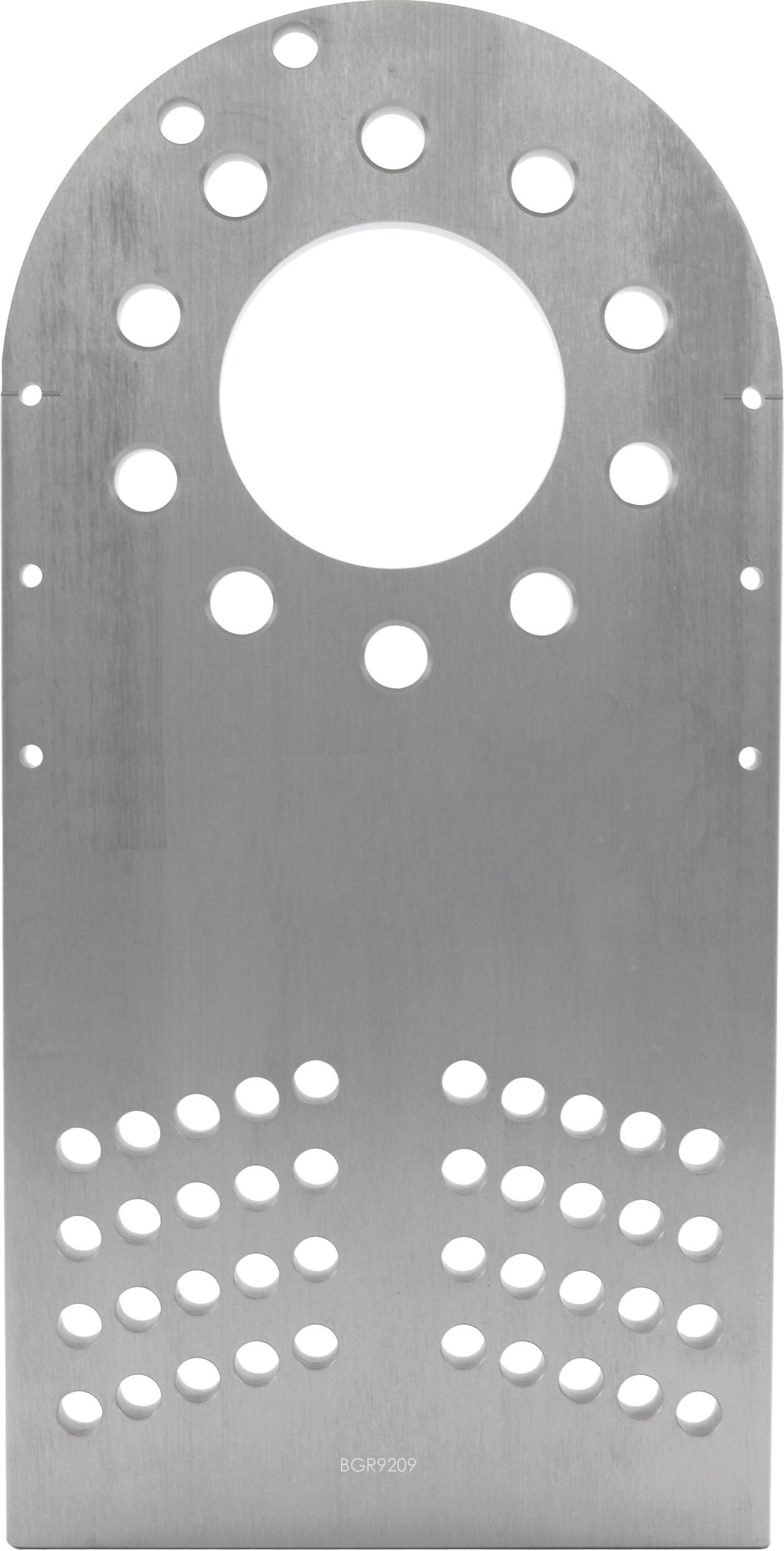 Aluminiumplatte für Radeinstellung mit Bohrungen 5x108 und 5x110 Zentralbohrung 72,6mm Spezial GINETTA G40 G50 und G55 pro 4 - BG-R9209 - BGR9209 - 5060252096768