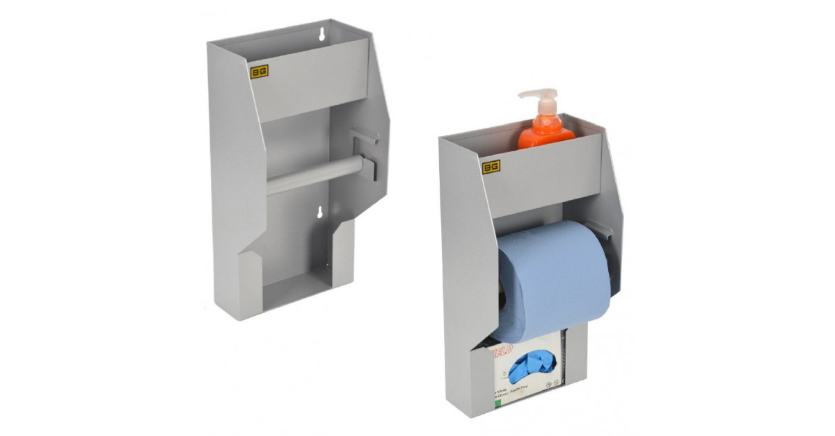 Poste de rangement produits pour nettoyage des mains BG-Racing