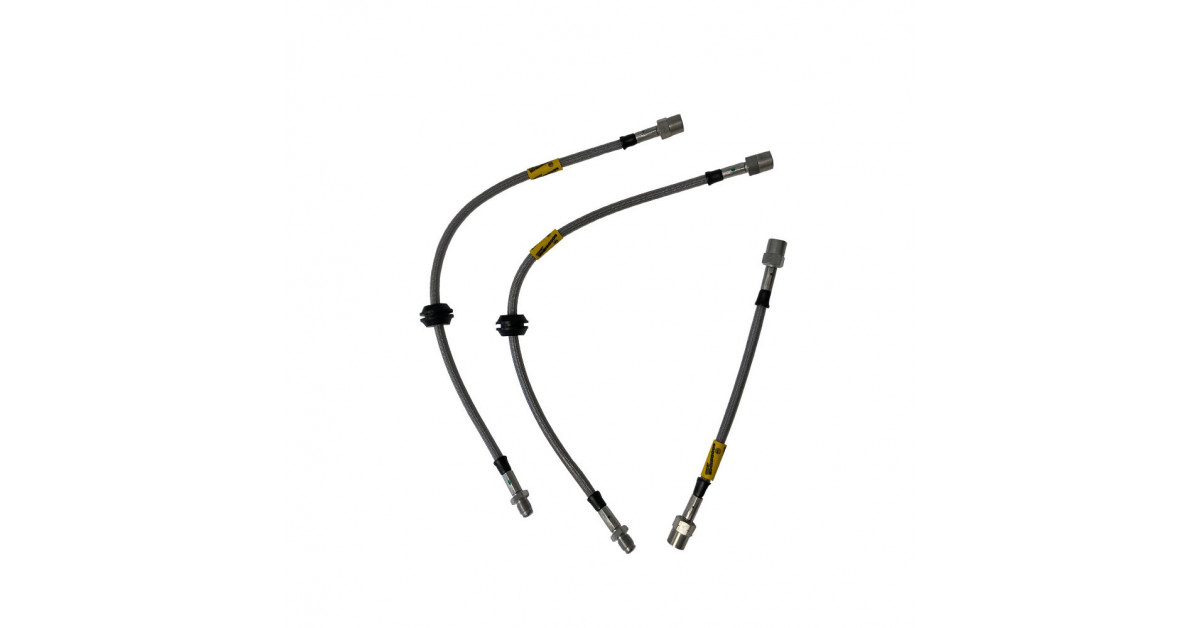Kit Flexibles de Frein Durite Aviation Complet Goodridge Lancia Fulvia Série 1 3 Pièces