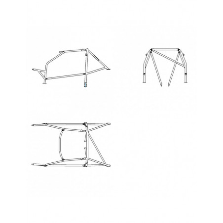 Arceau SPARCO pour Opel ASTRA F GSI et GTE de 1991 à 1998