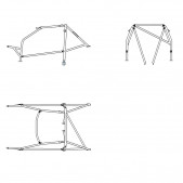 Arceau SPARCO pour Opel ASTRA F GSI et GTE de 1991 à 1998