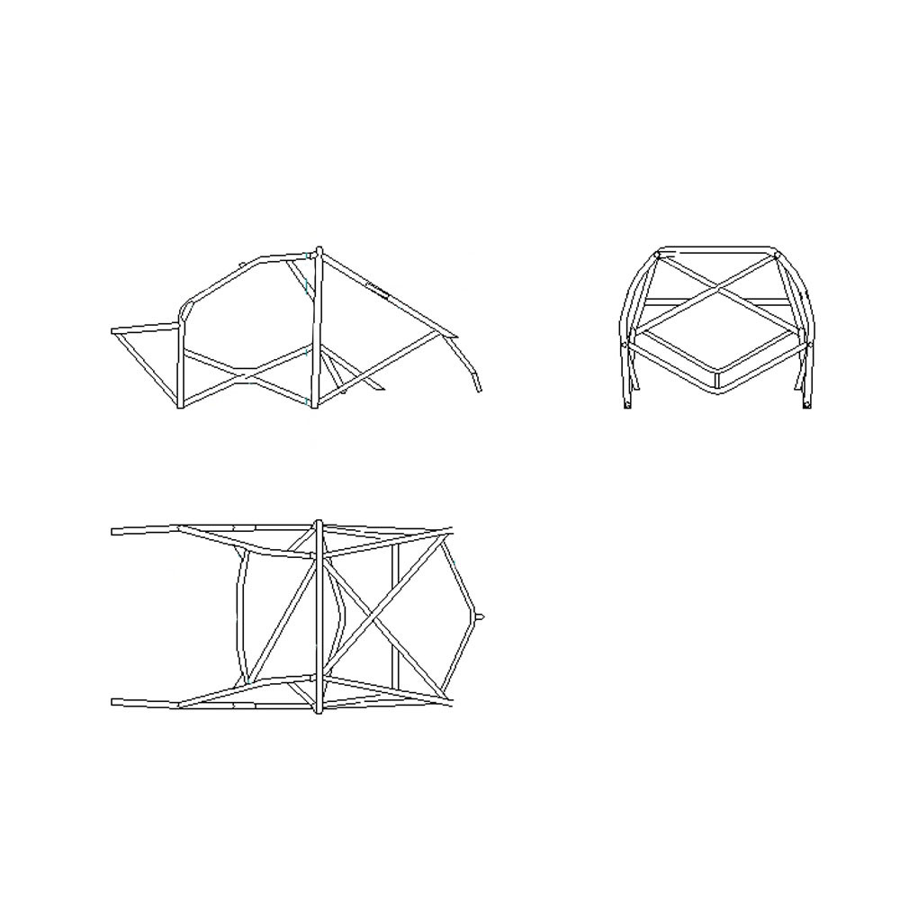Rollbar SPARCO Mitsubishi Lancer EVO 4/5/6 1996-2001 - GT2i - 00753094S - 00753094S - 8033280058661