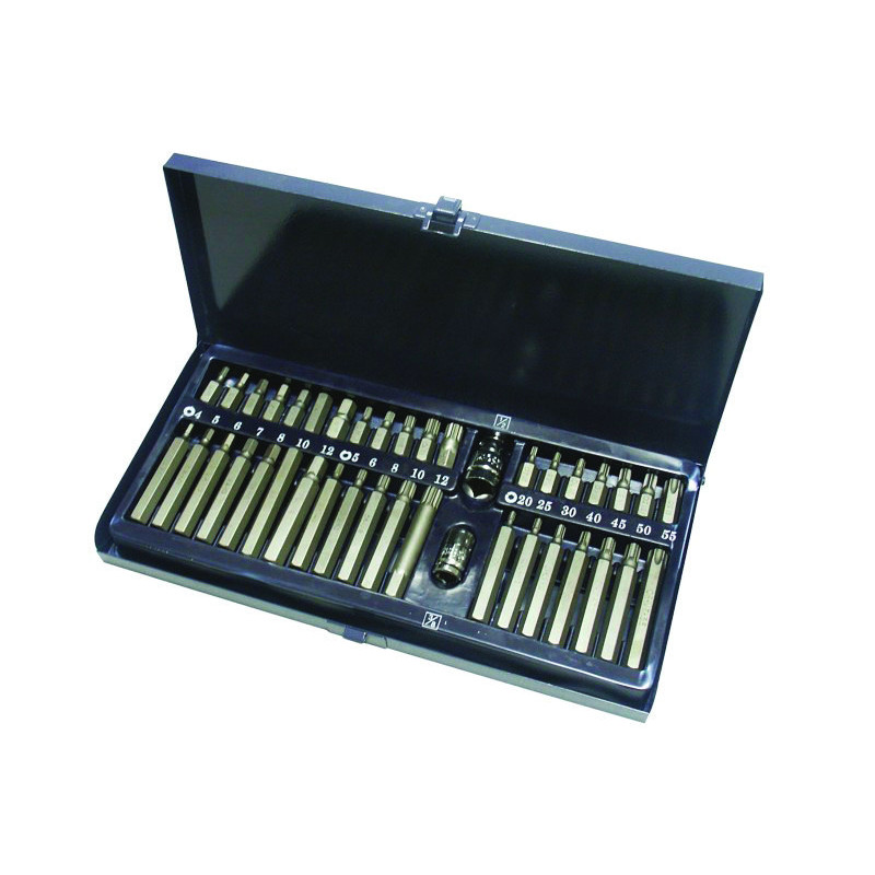 Set mit 38 Bits, Torx / Xzn, 2 Adapter - AS-315091 - 3233753150914