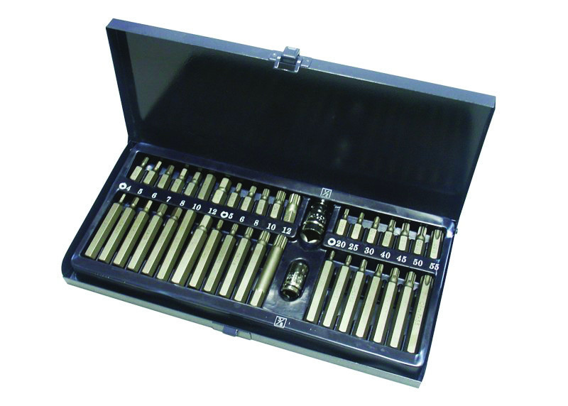 Cassetta 38 boccole, Torx / Xzn, 2 adattatori - AS-315091 - 3233753150914