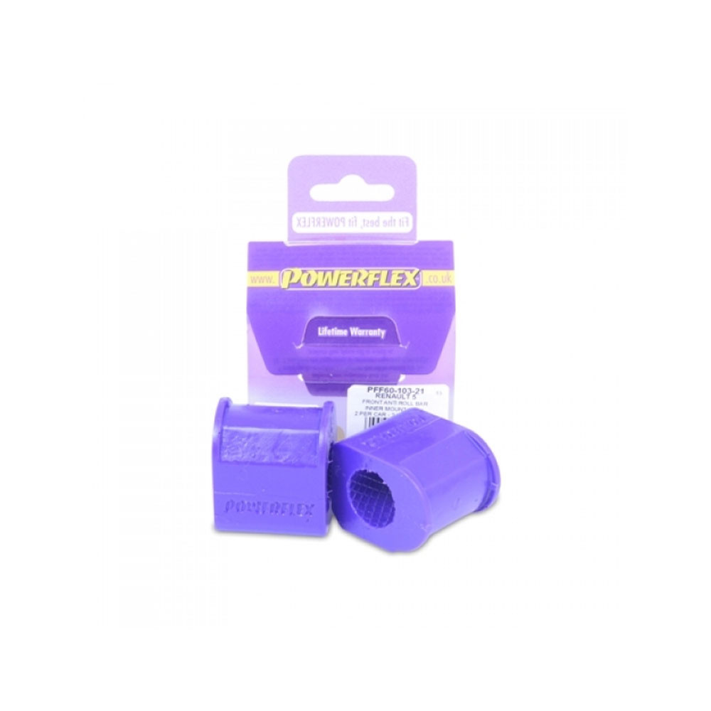 Powerflex Bushing Anti-Roll Bar Diameter 21mm Renault R5 GT Turbo (2 Pieces) - PF-F60103-21-2 - PFF60-103-21 - 5055676506863