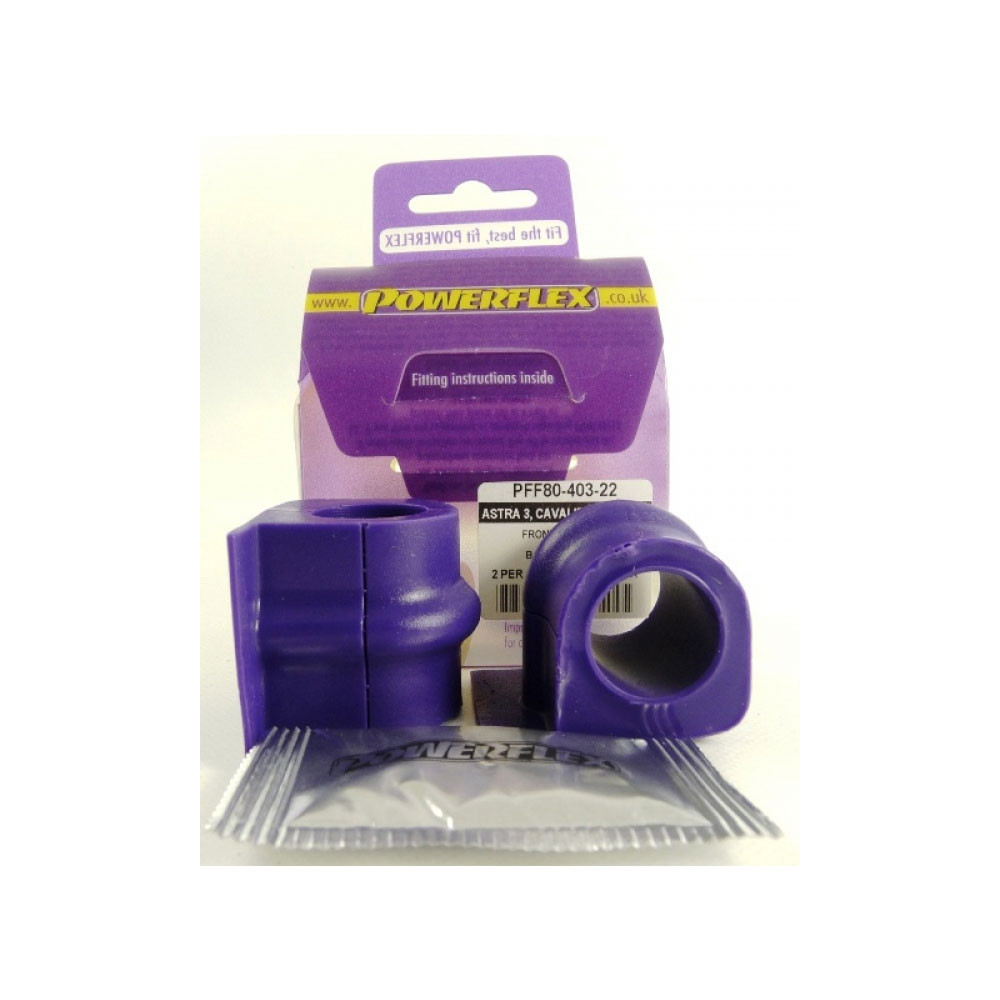 Powerflex Bushing Anti-Roll Bar Diameter 22 Opel Astra / Vectra (2 Pieces) - PF-F8040322-2 - PFF80-403-22 - 5055676509796