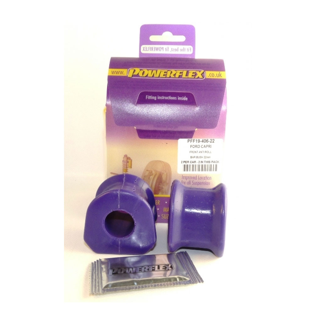 Powerflex Bushing Front Anti-Roll Bar Ford Capri 20mm (2 Pieces) - PF-F1940620-2 - PFF19-406-20 - 5055676503459