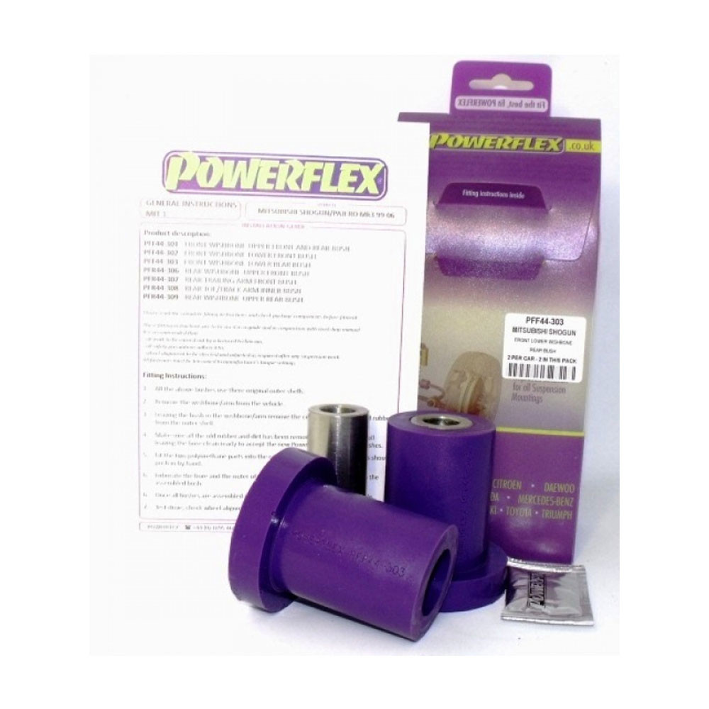 Silent-Bloc Powerflex Triangle Vorne Mitsubishi Pajero nach 1999 (2 Stück) - PF-F44-303-2 - PFF44-303 - 5055676505712
