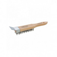 Brosse à fils d'acier et grattoir