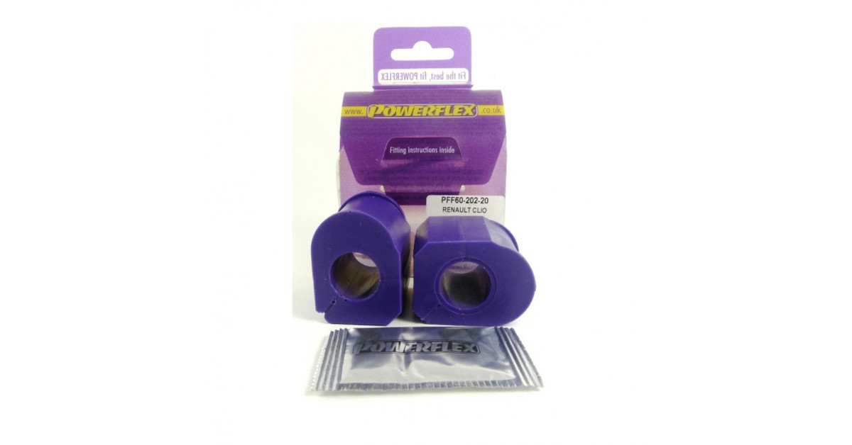 Silent-Bloc Powerflex Barre Anti-Roulis Diamètre 20mm Renault Clio 16S (2 Pièces)