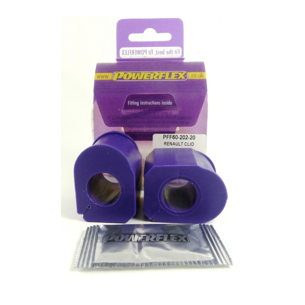 Silent-Bloc Powerflex Barre Anti-Roulis Diamètre 20mm Renault Clio 16S (2 Pièces) - PF-F6020220-2 - PFF60-202-20 - 5055676506924