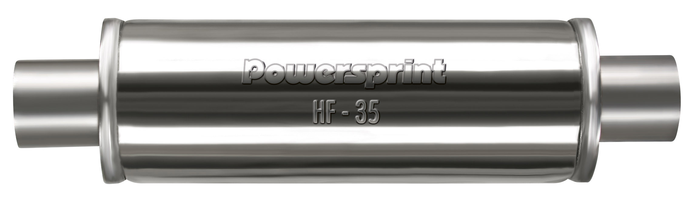 Powersprint stainless steel round intermediate flame guard muffler - PS-906327 - 906327