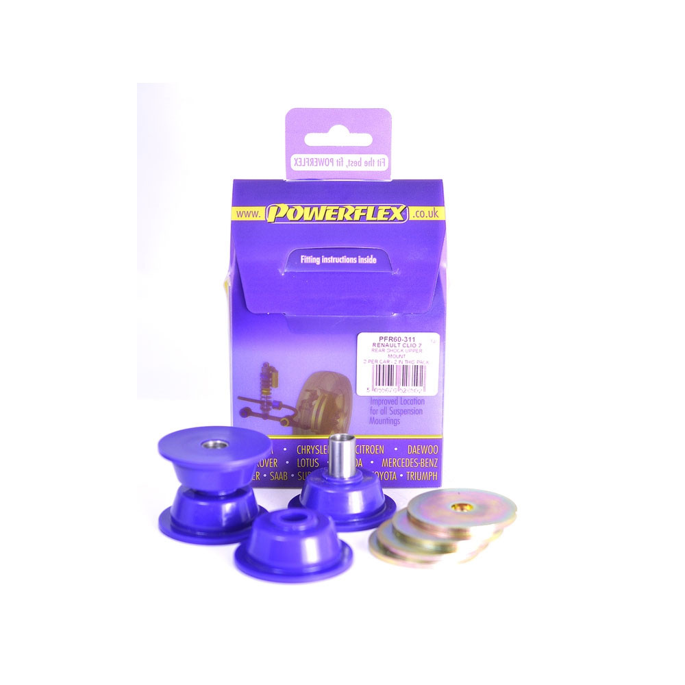 Silent Bloc Powerflex Arresto Ammortizzatore Superiore Renault Clio 2 RS (2 Pezzi) - PF-R60311-2 - PFR60-311 - 5055676526502