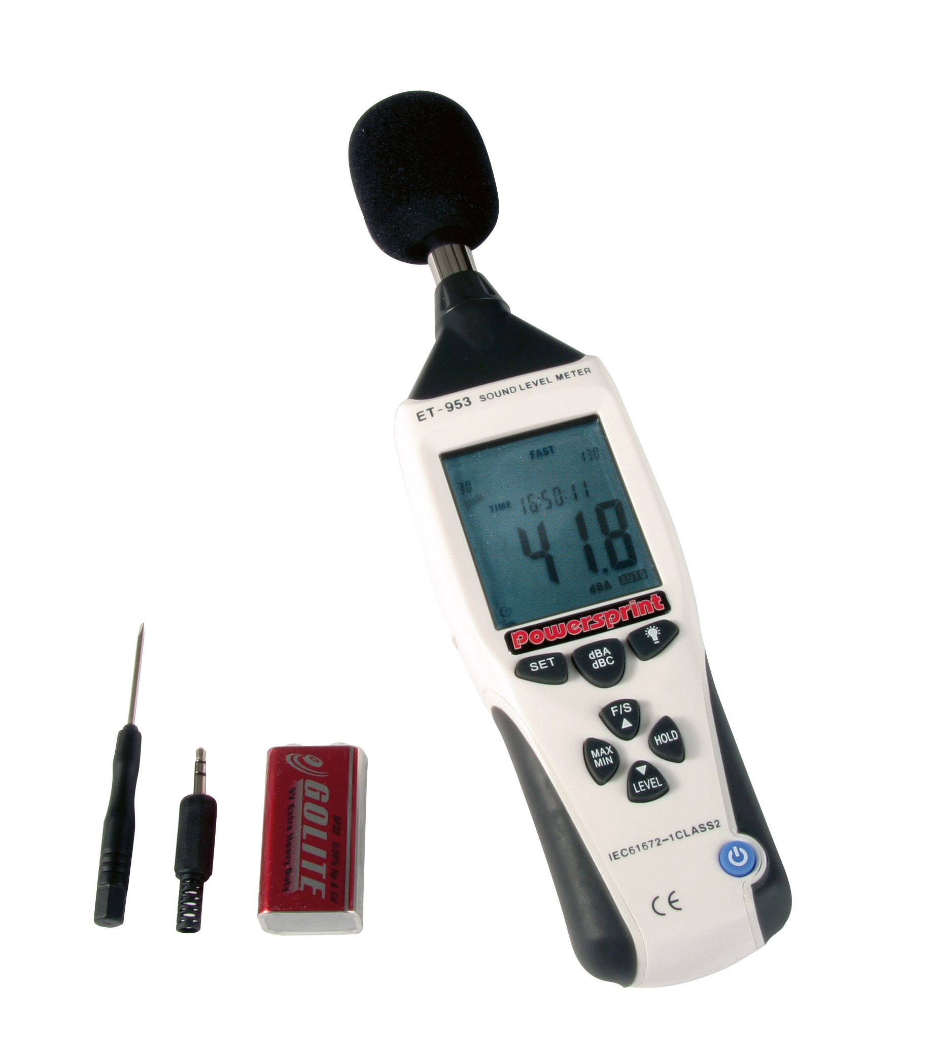 Professioneller Schallpegelmesser Powersprint - PS-909115 - 909115 - 3661768619728