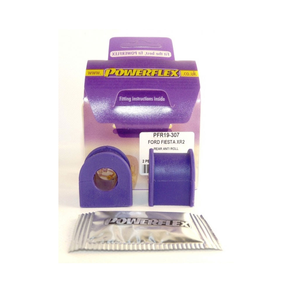 Silent-Bloc Powerflex Barra Anti-Rollio Posteriore Ford Fiesta MK1 / MK2 (2 Pezzi) - PF-R19307-2 - PFR19-307 - 5055676503367