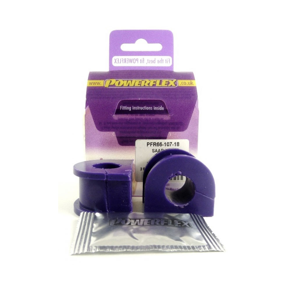 Silent-Bloc Powerflex Barre Anti-Roulis Arrière 18mm Saab 9000 (2 Pièces) - PF-R6610718-2 - PFR66-107-18 - 5055676507587