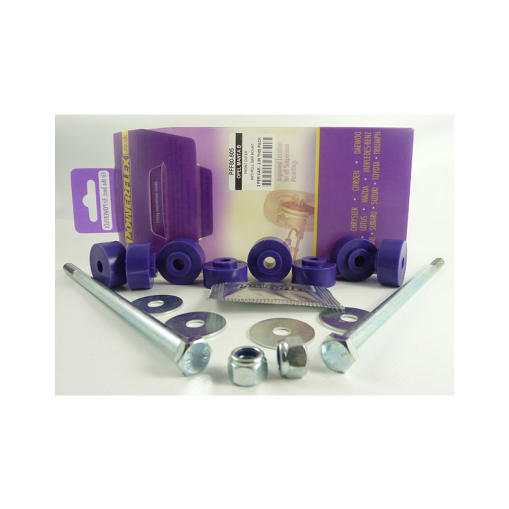 Silent-Bloc Powerflex Barre Anti-Roulis Avant Opel Manta (2 Pièces) - PF-F80605-2 - PFF80-605 - 5055676509994