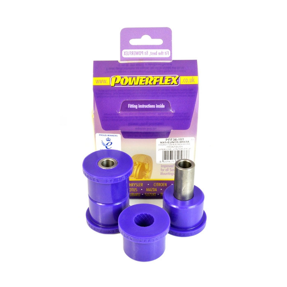 Powerflex Bushing Front Lower Wishbone Front Bush Mazda MX5 (2 Pieces) - PF-F36101-2 - PFF36-101 - 5055676504838