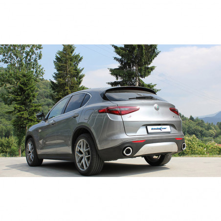 Zwischenrohr mit Schalldämpfer Inoxcar Alfa Romeo Stelvio 2.0turbo Q4 Nach 2017