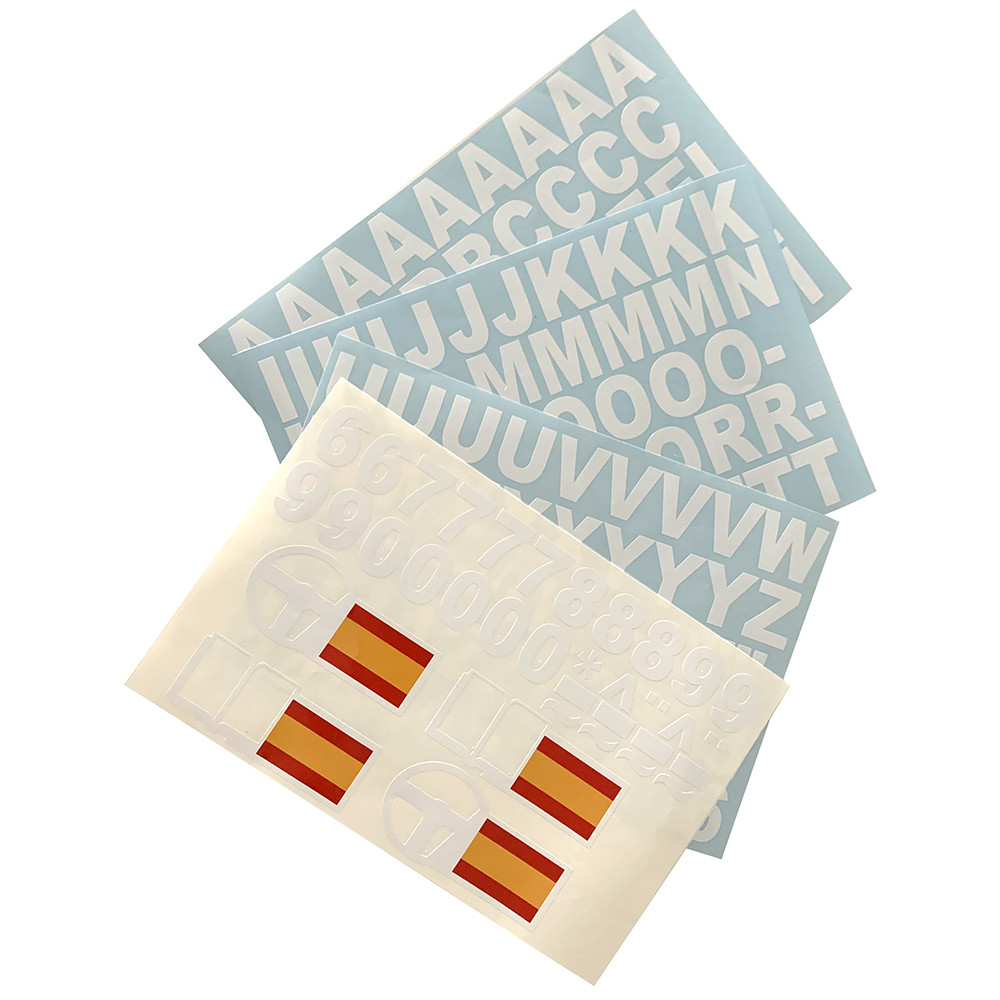 Klebepad Buchstaben/Zeichen/Flagge Spanien - DE-LETTRES-SP - 3661768378281