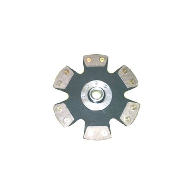 Bratex 6 pads cerametallic rigid clutch disc Volkswagen Golf 4 1.9 Tdi Ø240mm 24.1x23C - EMB-6104 - 3661768195888