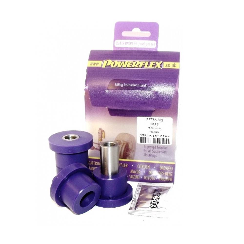 Silent Bloc Powerflex Interiore Sospensione Quadrilatero Anteriore Saab 900 1994-1998 (2 Pezzi) - PF-F66302-2 - PFF66-302 - 5055676507792