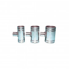 T en aluminium pour durite 38mm