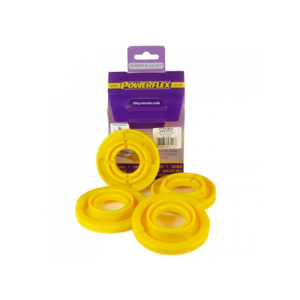 Silent Blocs Powerflex insert Support Pont Arrière BMW E46 (2 Pièces) - PF-R54614-2 - PFR5-4614 - 5055676532138