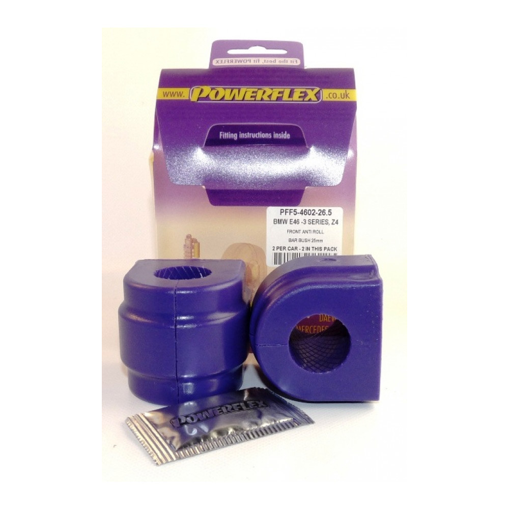 Powerflex Bushing Front Anti-Roll Bar BMW E8x/E9x 26.5mm (2 Pieces) - PF-F54602265-2 - PFF5-4602-26.5 - 5055676512055