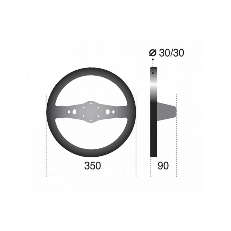 Volante Sparco R215 Pelle scamosciata nero - 015R215CSN - 015R215CSN - 8033280067441
