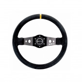 Volant Sparco R215 peau retournée noir