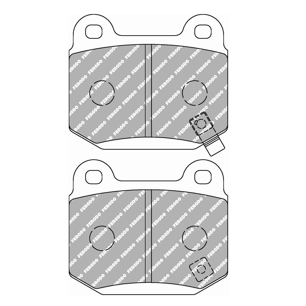 Plaquettes de frein Ferodo DS Performance arrière pour INFINITI FX 45 02.03 - 12.08 étrier BREMBO - F-DS1562P - FDS1562 - 3661768789834