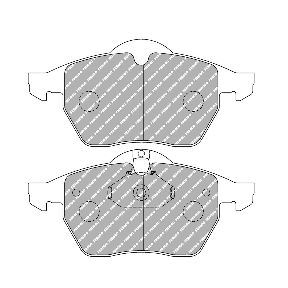 Plaquettes de frein Ferodo DS Performance avant pour OPEL Calibra 2.5 i V6 04.93 - 07.97 étrier ATE - F-DS1068P - FDS1068 - 3661768789346