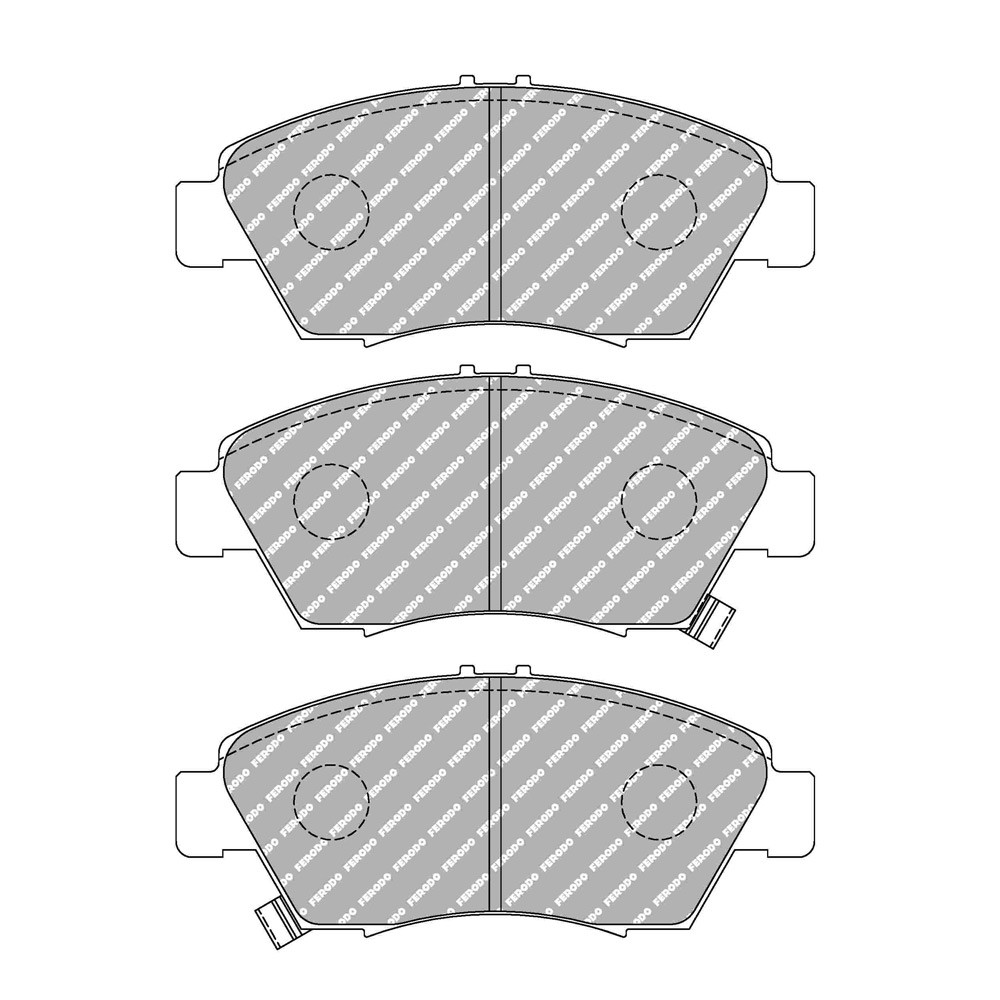 Ferodo DS Performance Bremsbeläge vorne für HONDA Civic 1.5 i 16V 10.91 - 11.95 AKEBONO Bremssattel - F-DS776P - FDS776 - 3661768790700