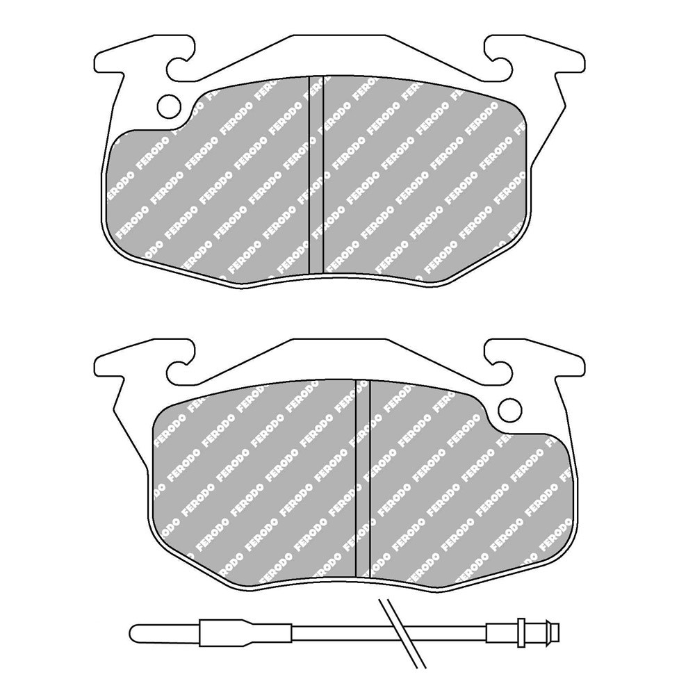 Pastiglie freno anteriori Ferodo DS Performance per CITROEN AX 11 4x4 06.91 - 07.92 pinza ATE - F-DS393P - FDS393 - 3661768834732