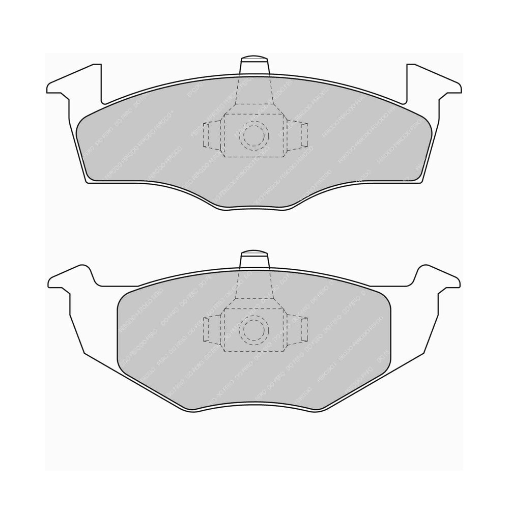 Plaquettes de frein Ferodo DS Performance avant pour SEAT CORDOBA 1.0 i 09.96 - 06.99 étrier VW - F-DS1288P - FDS1288 - 3661768789469