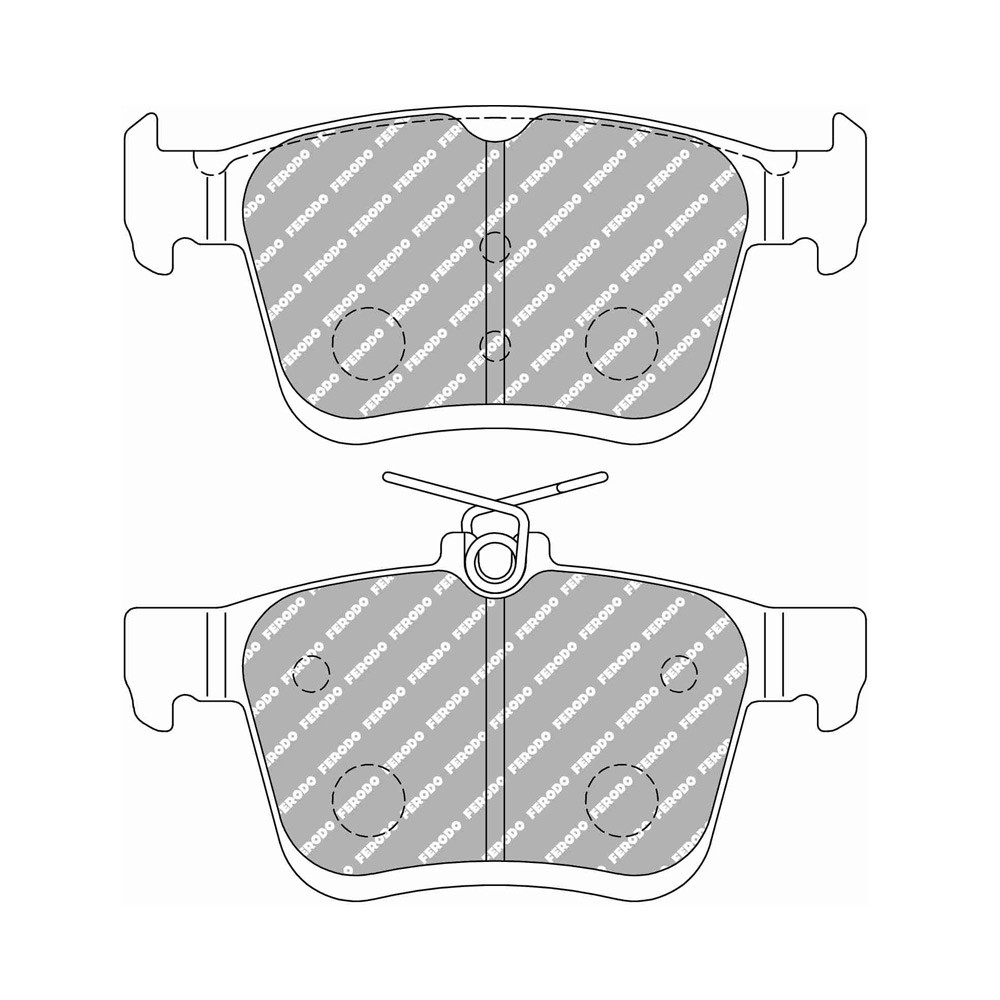 Plaquettes de frein Ferodo DS Performance arrière pour AUDI A3 1.0 TFSI 07.16 -  étrier ATE - F-DS4434P - FDS4434 - 3661768790335
