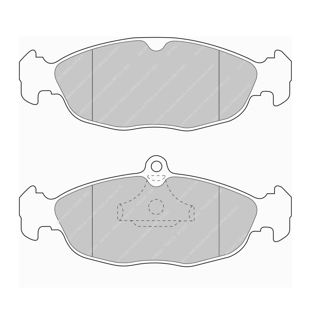 Ferodo DS Performance Bremsbeläge vorne für DAEWOO LANOS 01. Mai 05.97 - Bremssattel ATE - F-DS732P - FDS732 - 3661768790632