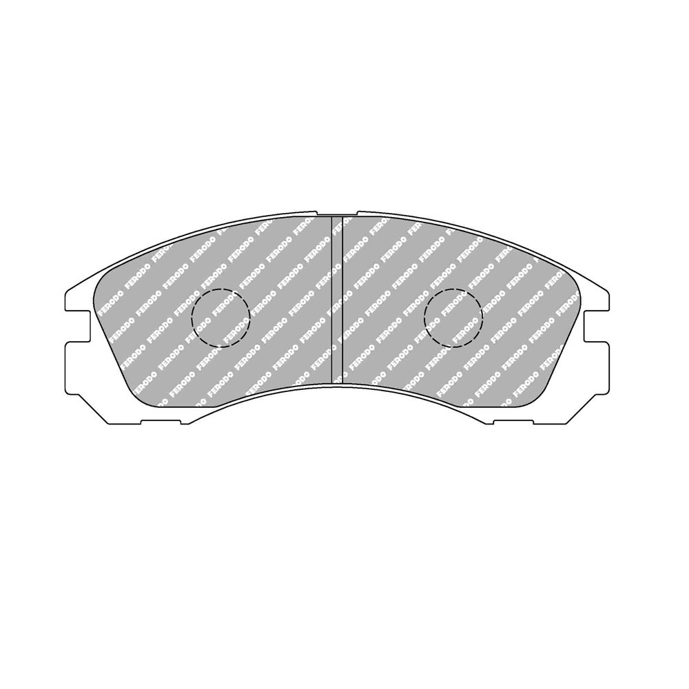 Plaquettes de frein Ferodo DS Performance avant pour MITSUBISHI Galant 2.5 V6-24 4x4 11.92 - 08.96 étrier AKEBONO - F-DS765P - FDS765 - 3661768790656