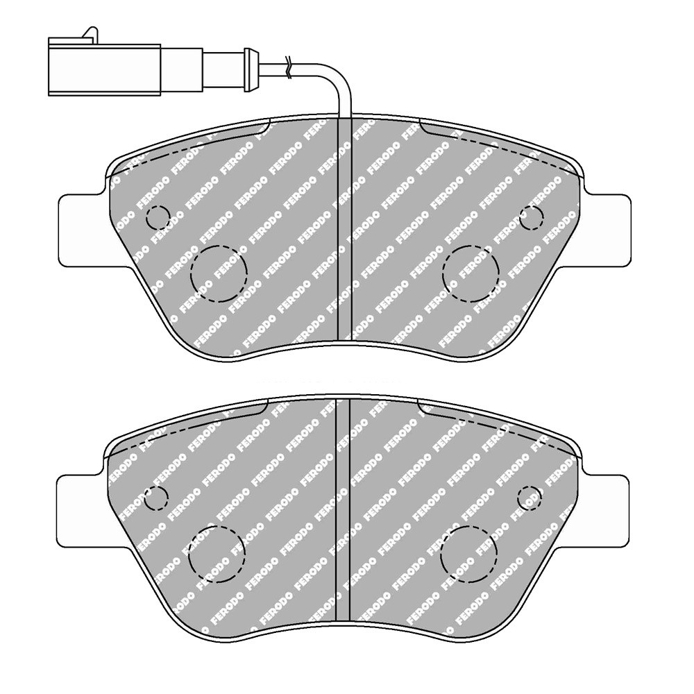 Plaquettes de frein Ferodo DS Performance avant pour FIAT 500 1.4 16V 01.07 -  étrier BOSCH - F-DS1466P - FDS1466 - 3661768789742