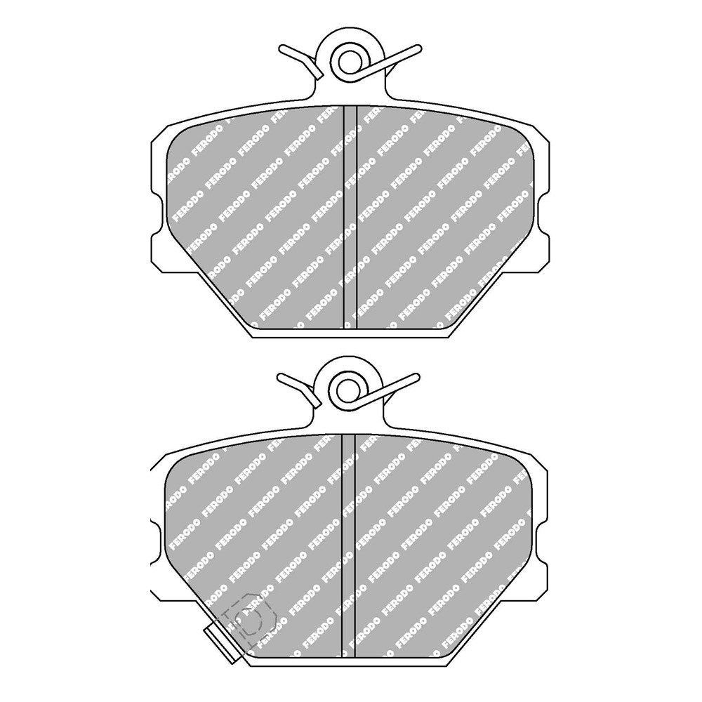 Plaquettes de frein Ferodo DS Performance avant pour SMART CABRIO 0.8 CDI 03.01 - 01.04 étrier BOSCH - F-DS1162P - FDS1162 - 3661768789421