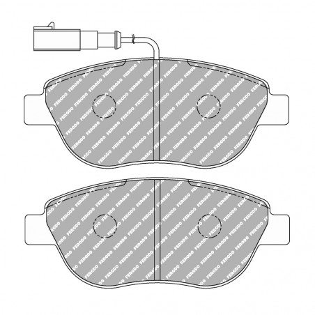 Plaquettes de frein Ferodo DS Performance avant pour FIAT DOBLO 1.3 D Multijet 10.05 -  étrier BOSCH