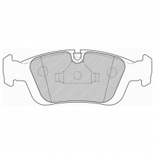 Plaquettes de frein Ferodo DS Performance avant pour BMW 3 Series 323 i 2.5 03.95 - 02.98 étrier ATE