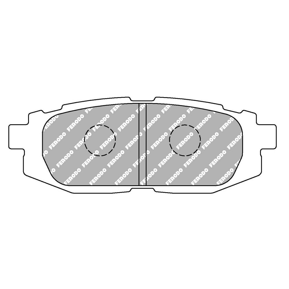 Ferodo DS Performance brake pads rear for SCION FR-S Coupe 2.0 03.12 -  caliper NBK - F-DS4187P - FDS4187 - 3661768790212
