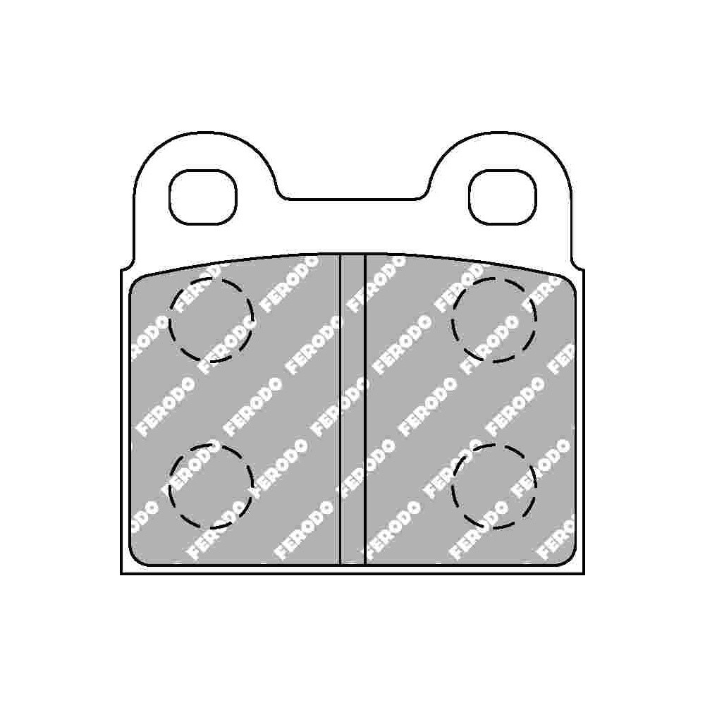 Plaquettes de frein Ferodo DS Performance arrière pour ALFA ROMEO 1750 1.7 GT 01.68 - 05.72 étrier ATE - F-DS3P - FDS3 - 3661768790168